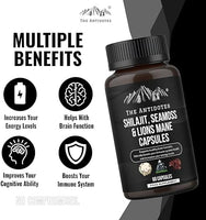 The Antidotes Shilajit, Sea Moss and Lion’s Mane Capsules™